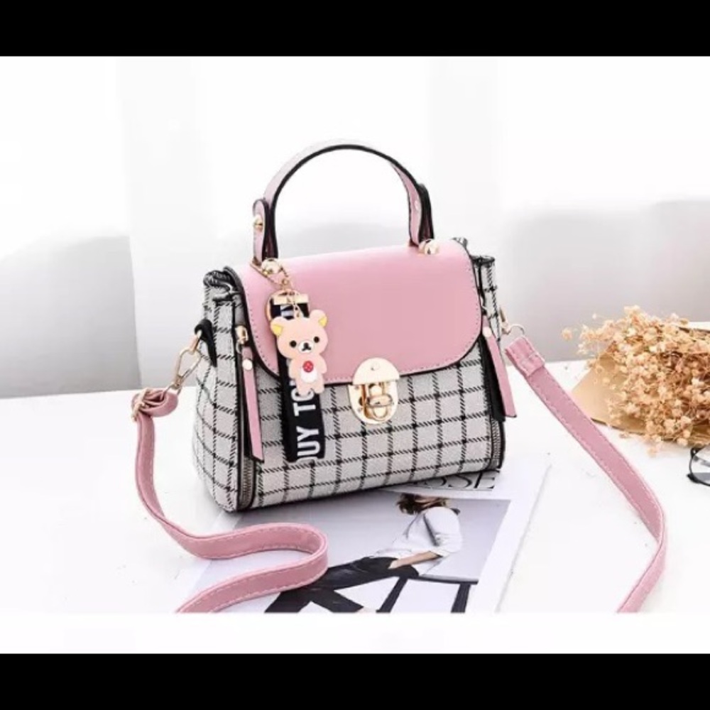 New Pink Ladies/Womens Retro and Fashion Italy Handbag/Shoulder Bag